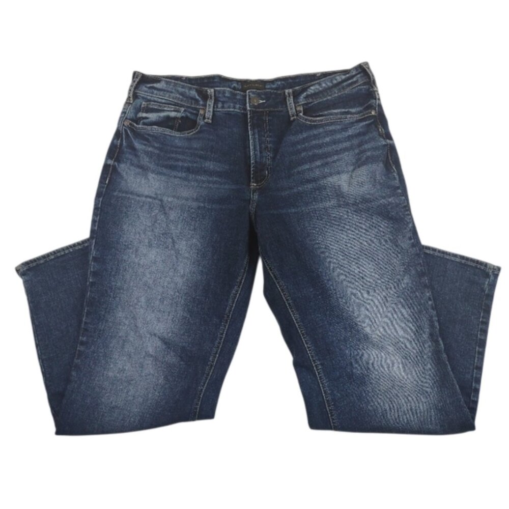 Silver Jeans Men's Gordie Size 38x31 Loose Straight Leg Med Wash Blue Denim